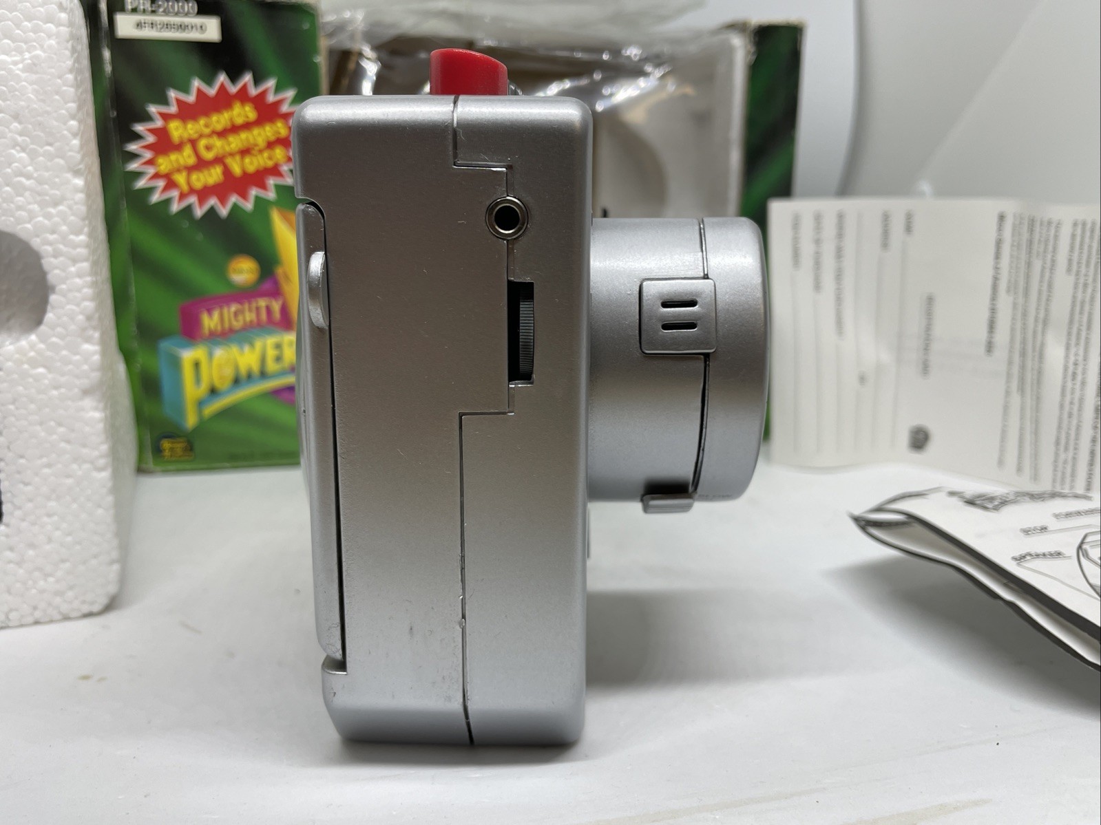 Power Rangers Voiceman Voice Changer Cassette Player/Recorder NM Complete W/tape