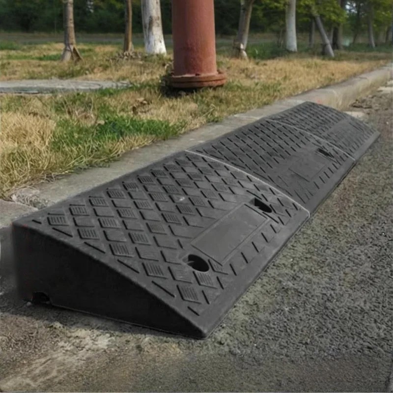 2Pack PE Curb Ramp Heavy Duty Threshold Ramp Car Curb Driveway Ramp Professional