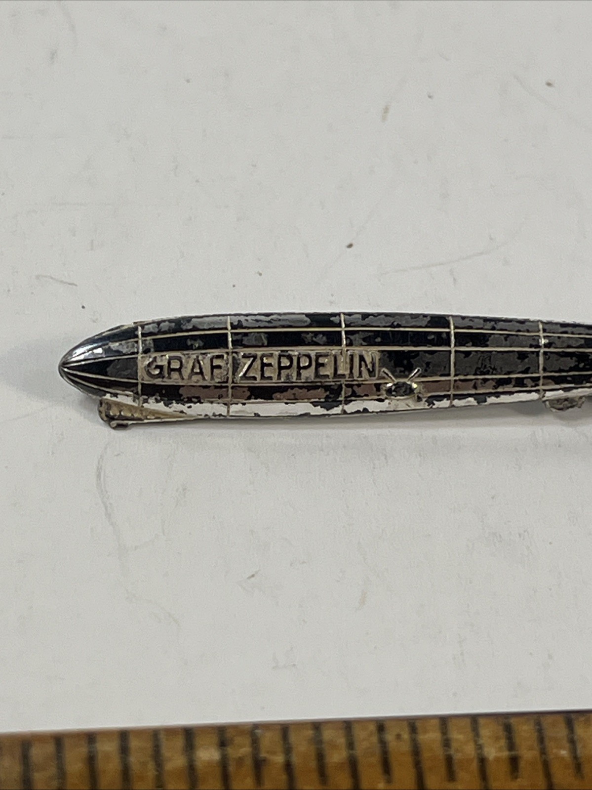 Graf Zeppelin Lapel Pin Vintage Some wear 1.5" long
