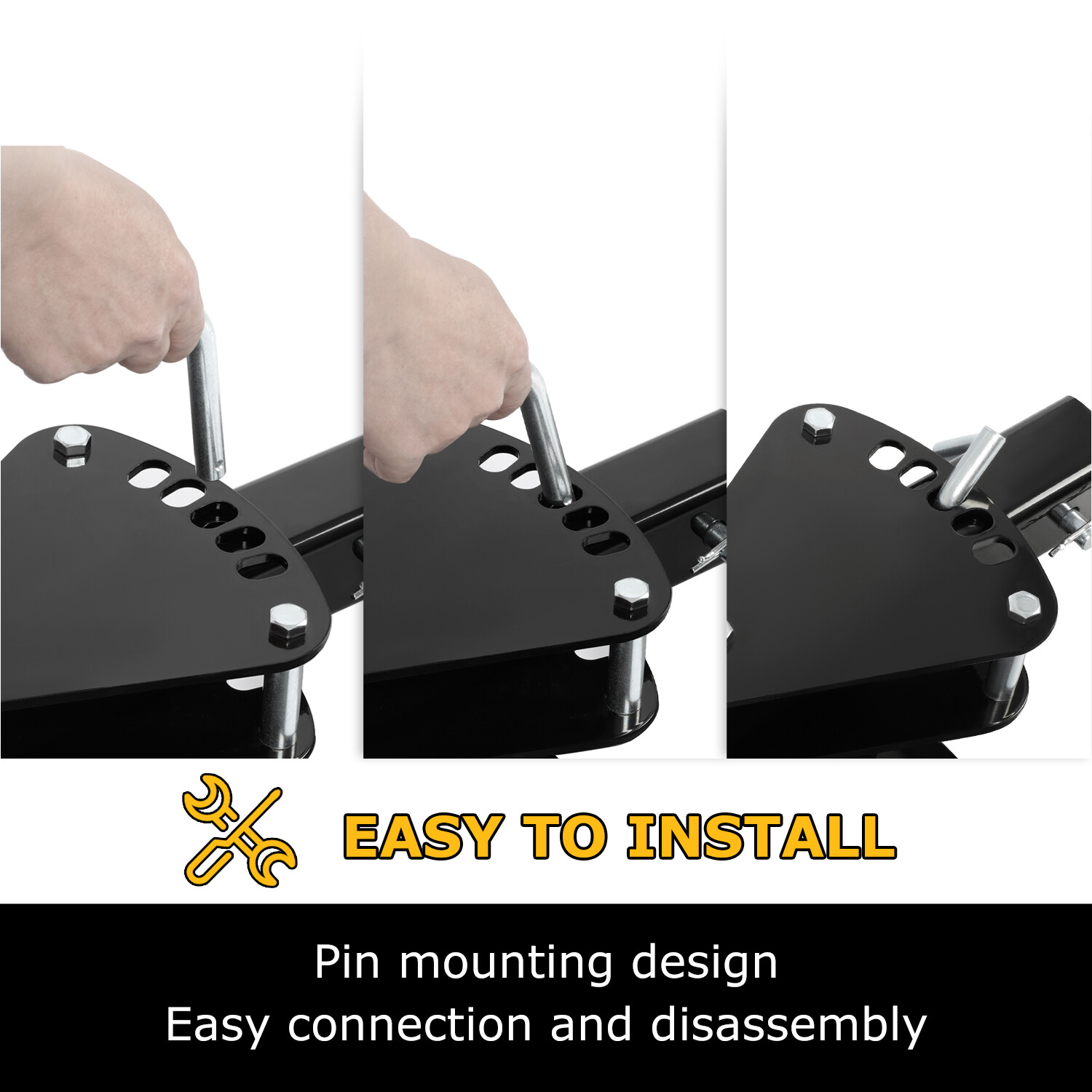 48" Scrape Blade 2" Receiver For ATV UTV Adjustable 0 7.5 or 15 Degrees Scraper