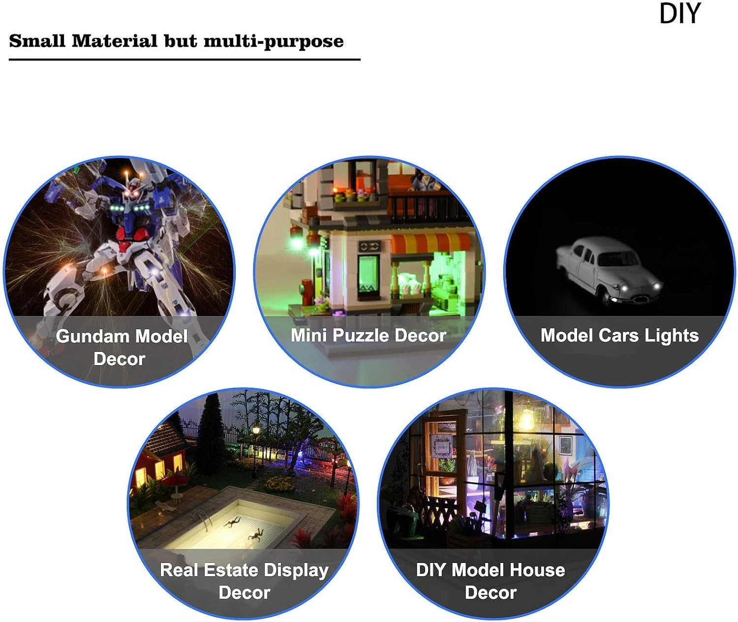 20pcs Pre-Wired 0805 Warm White SMD LED Light Emitting Diode 12V Micro Litz W...