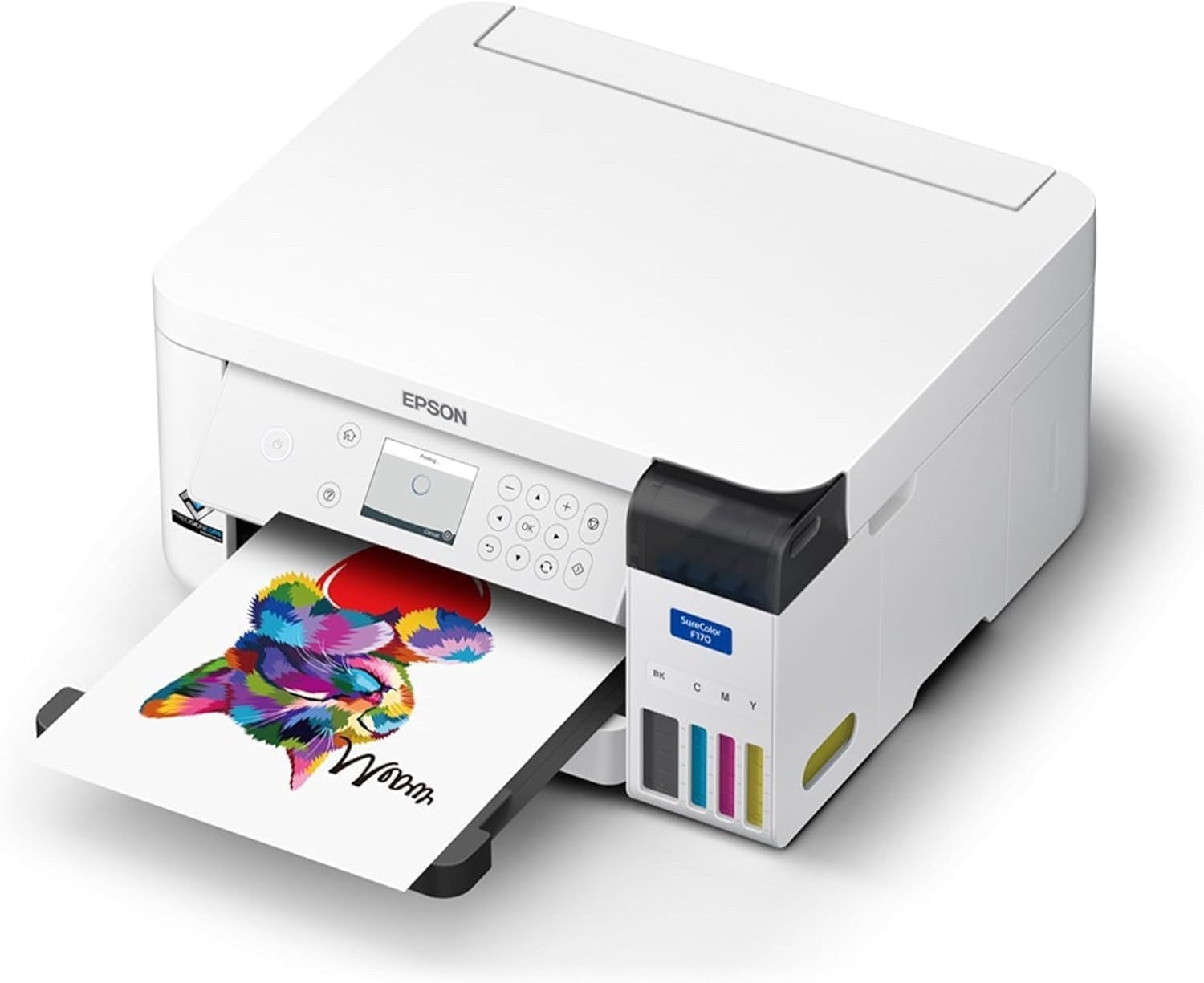 Epson SureColor F170 Dye-Sublimation Printer. Includes Full Set of Ink, User Gui