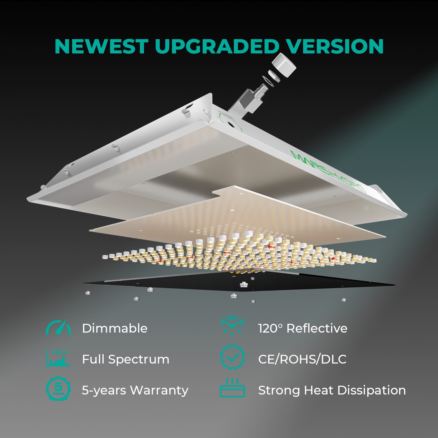 2026 Mars Hydro 48"X48"x80" Grow Tent+TS 600 100W LEDW/4" Fan Complete Grow Kit