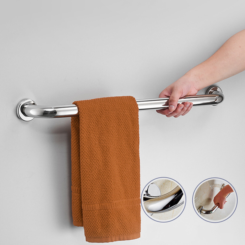 2PCS Stainless Steel Grab Bar Bathroom Safety Handicap Shower Tub Handle Support