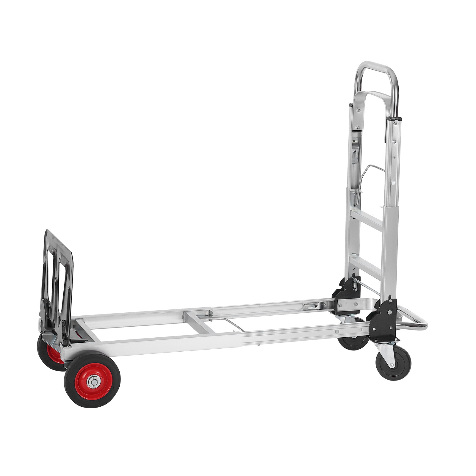 VEVOR Aluminum Hand Truck 2 in 1 Folding Dolly Cart 400 lbs Capacity Heavy Duty