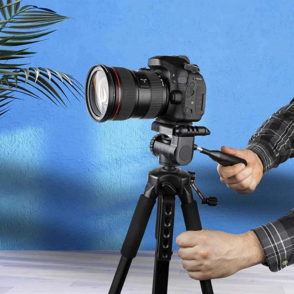 60" Professional Camera Tripod Stand For DSLR Canon Nikon Sony Cameras + Bag