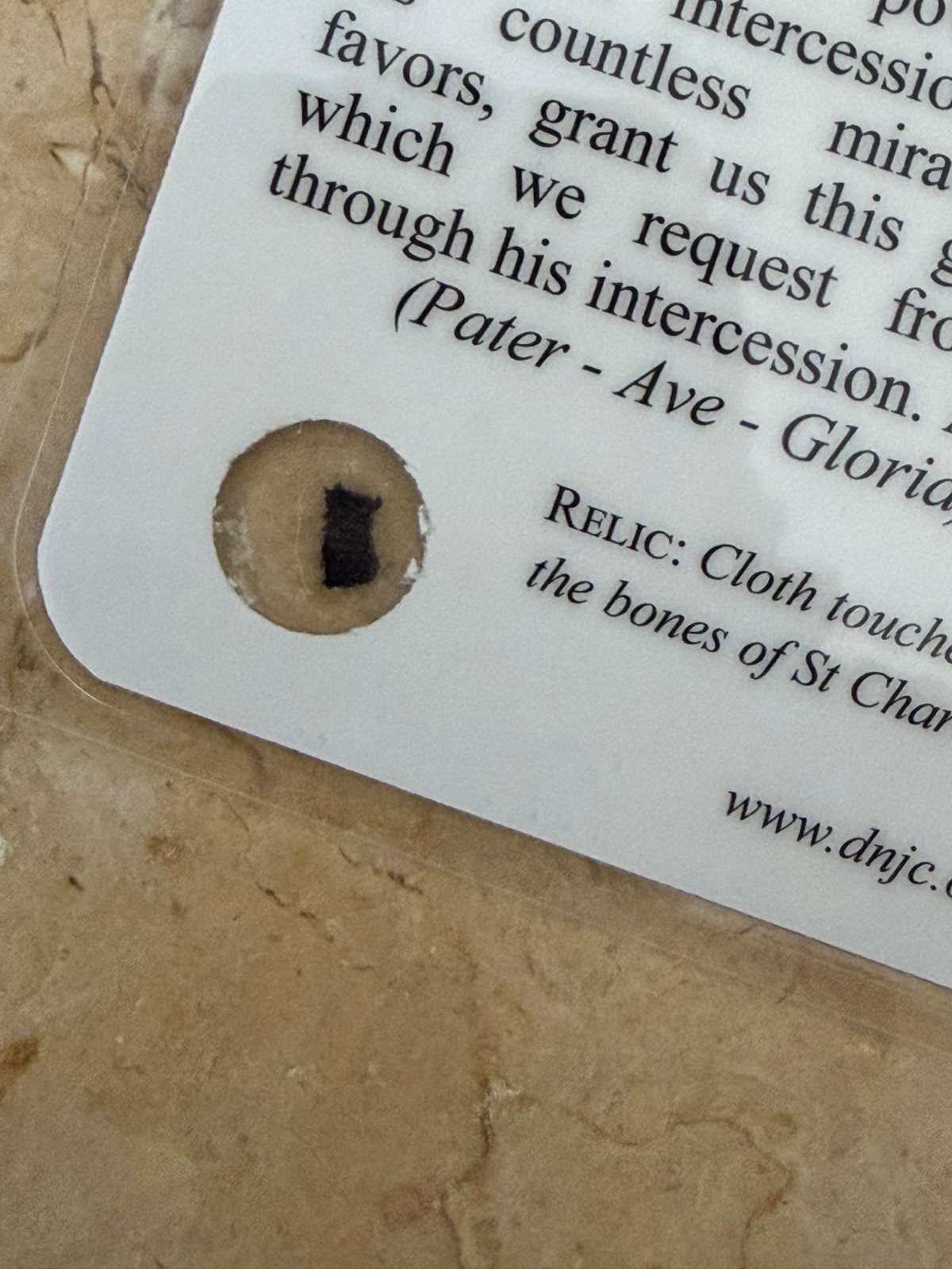 Saint Charbel Holy Relic Oil Pack (Touched to bones of St Charbel)