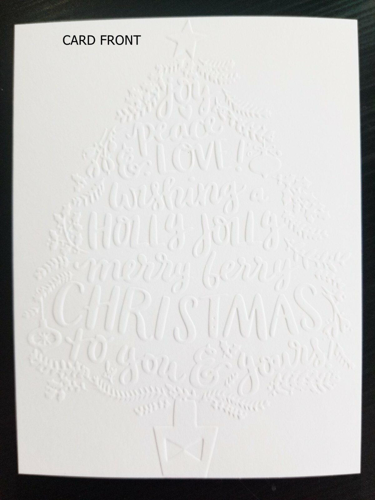 EMBOSSED HOLIDAY STAMPIN' UP CARDSTOCK CARD FRONTS, BUY 5 SETS GET 1 SET FREE