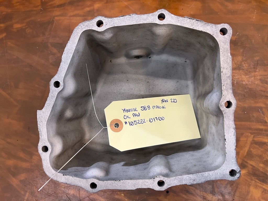 YANMAR SB8 OIL PAN #105282-01700 MARINE DIESEL W/ PLUG