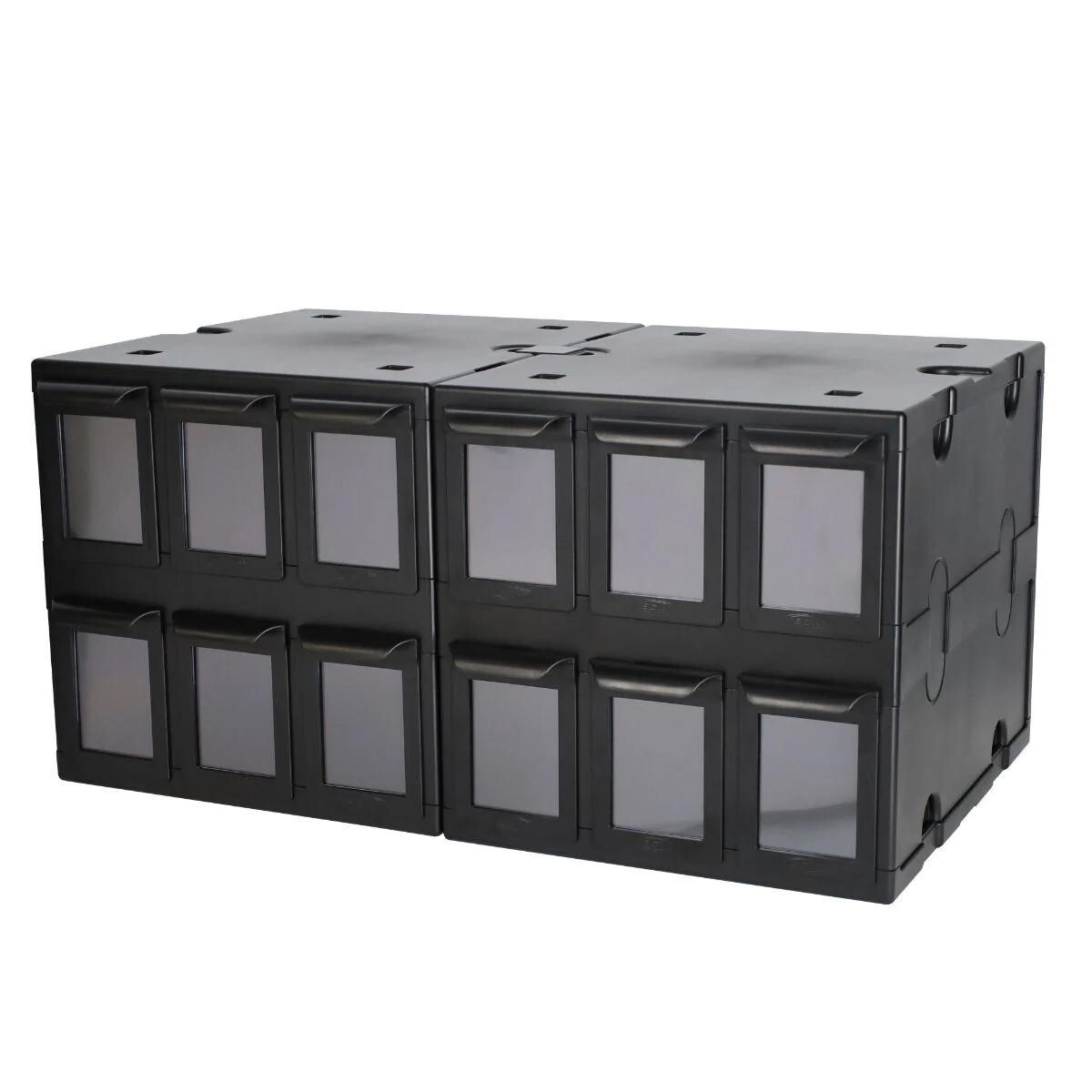 BCW Card Box Bin 6 Drawers Hold 1000+ Gaming / 700 Sports Cards Plastic Connect