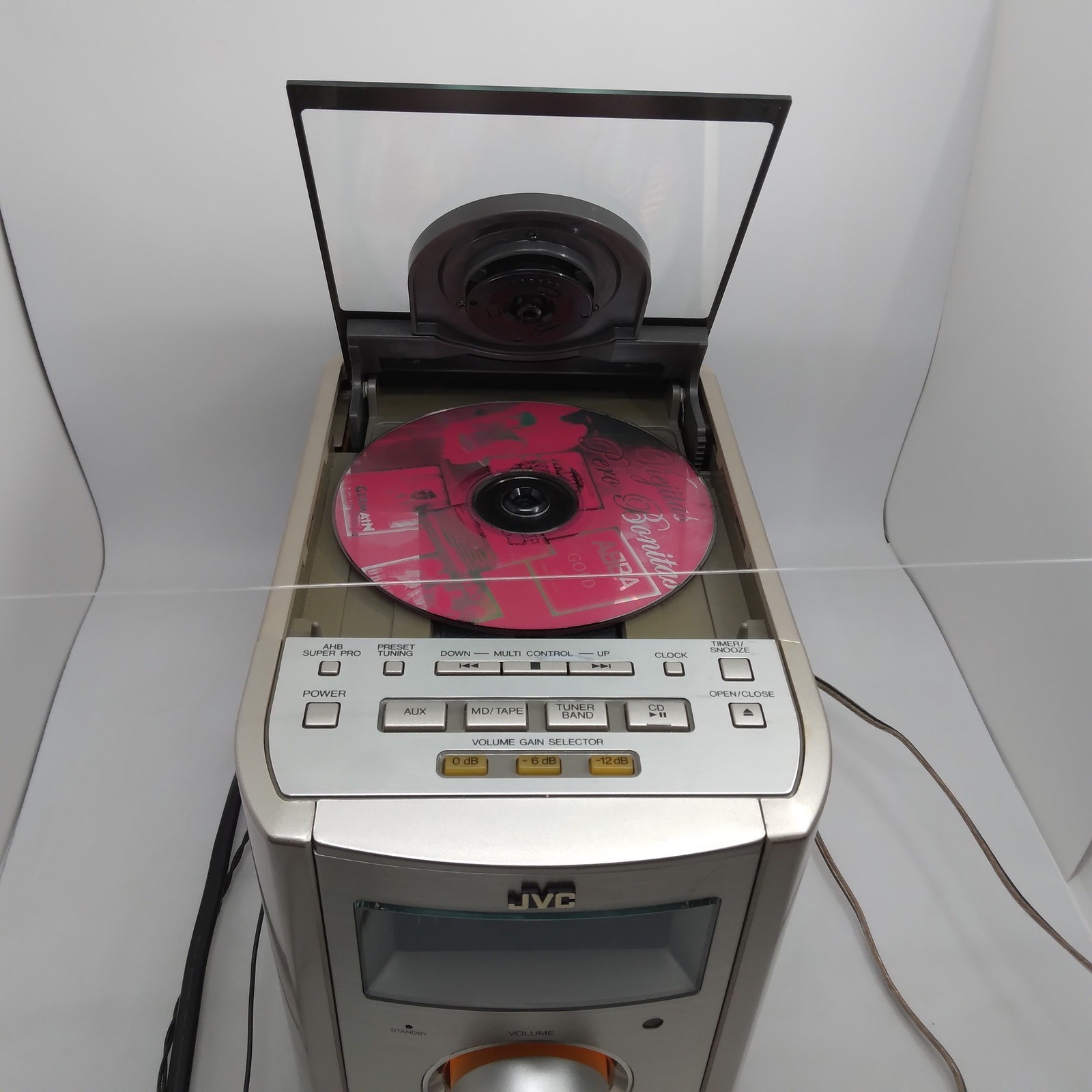 JVC FS-7000 Component System CD Player Radio/AUX/remote Brown Wood Speakers