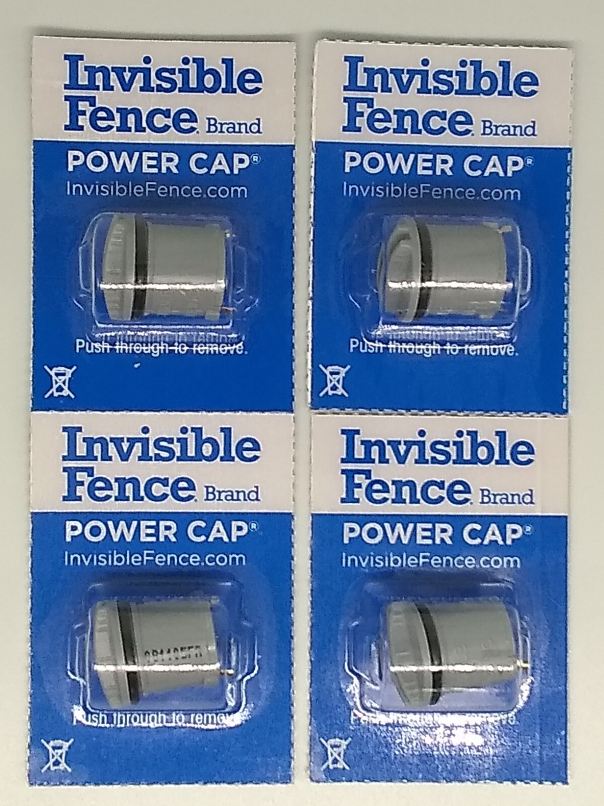 Lot of 4 Invisible Fence New Power Cap Batteries for R21/R22/R51/Microlite