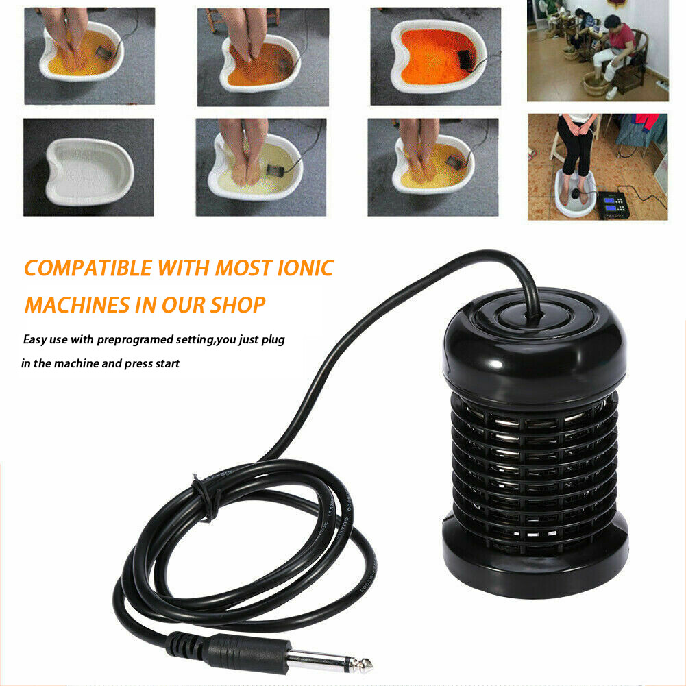 2 Ionic Detox Foot Spa Bath Array Round Stainless Steel Arrays Machine For Salon