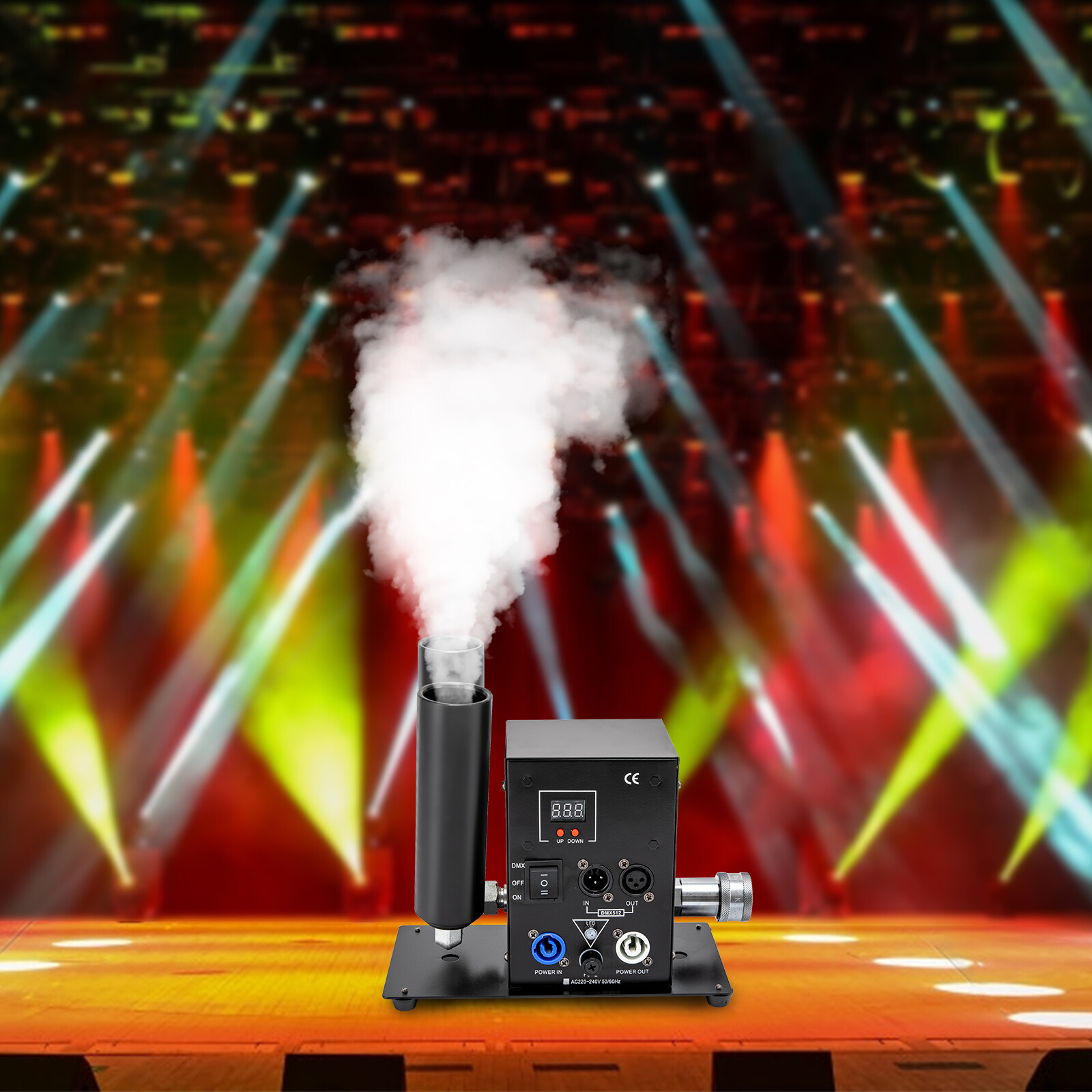 Cannon CO2 Jet Machine Dual Air Column Smoke DMX For Stage Show Party DJ Wedding