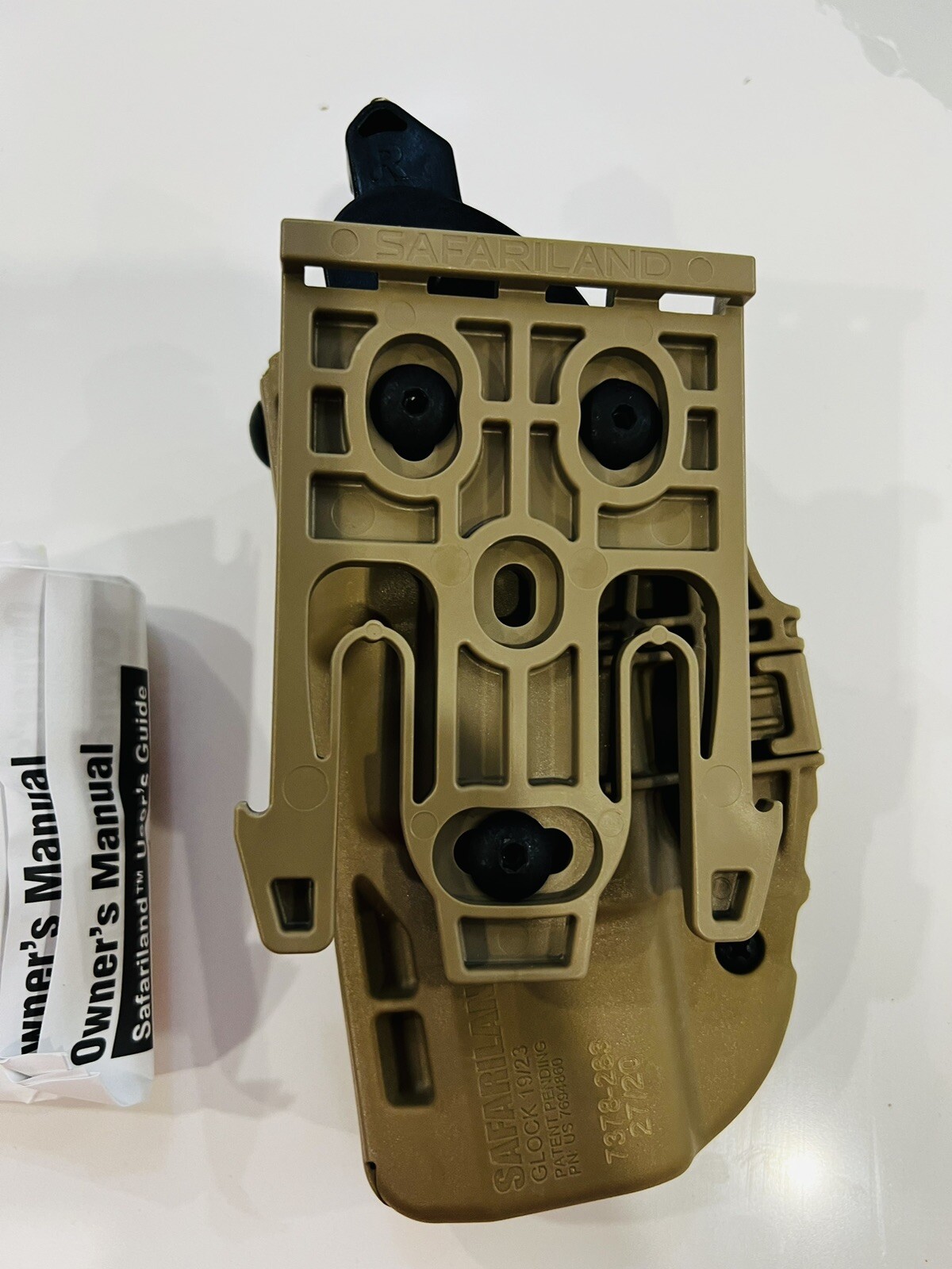 Safariland Holster Glock 19 / 23 FDE Right Hand QLS Fork 7378-283 27/20 NSW