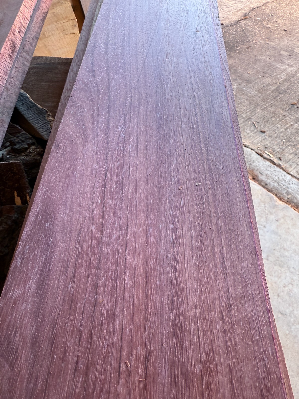 Purpleheart Hardwood - 2 PIECES - 36" length S2S Kiln Dried
