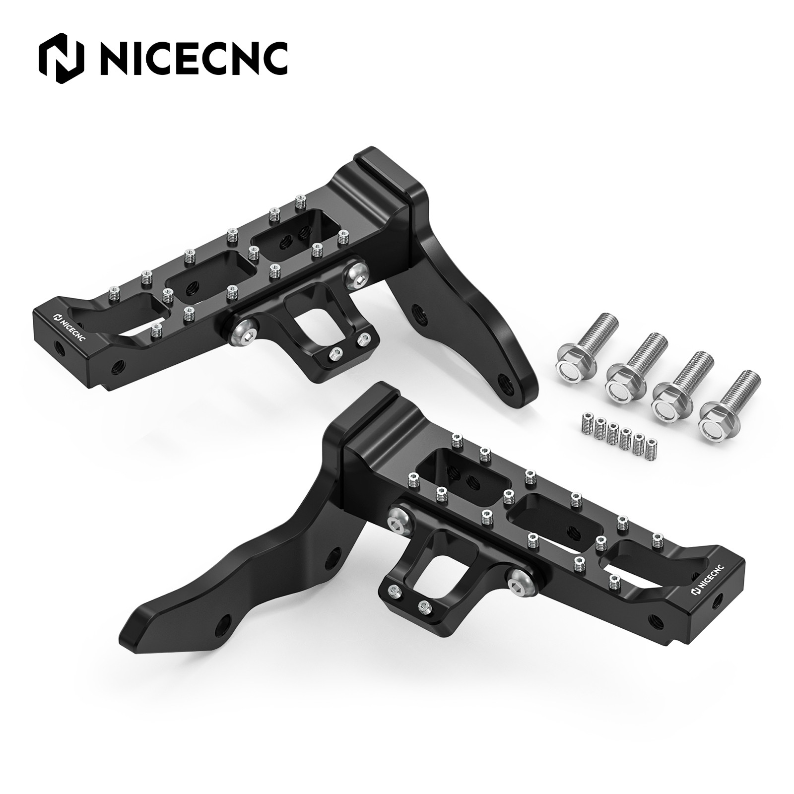 Extended Footrest Foot Pegs 13MM Aluminum For Yamaha Banshee 350 YFZ350 1987-06