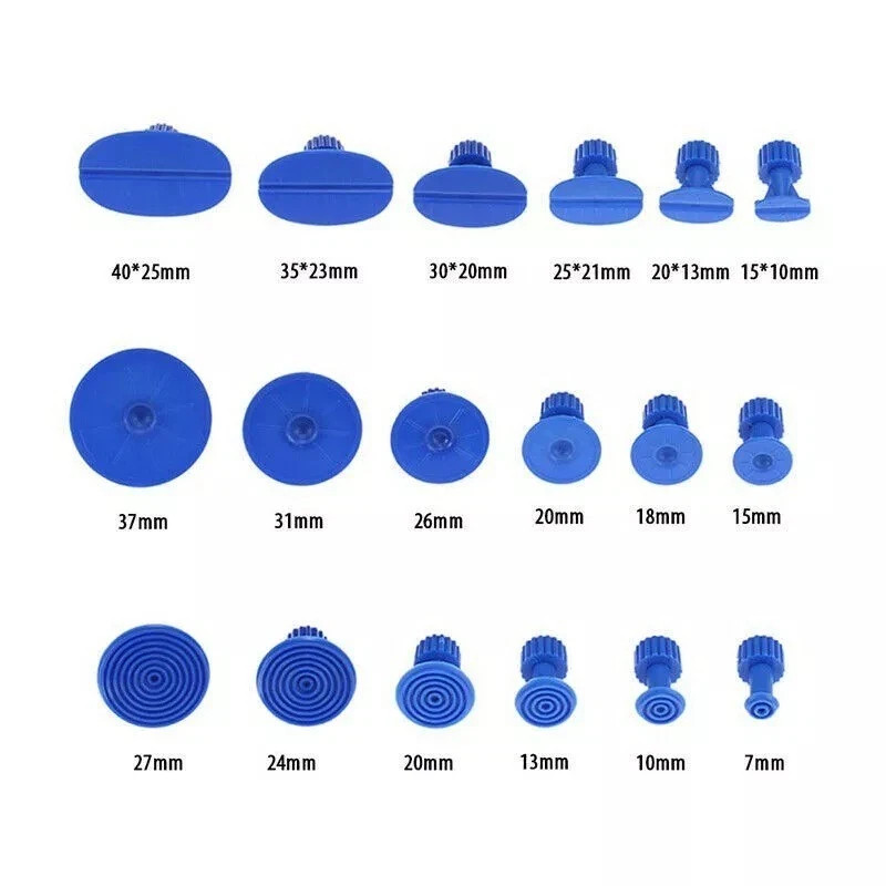 19PCS Paintless Car Body Dent Puller Repair Tool Dint Hail Damage Remover Kit