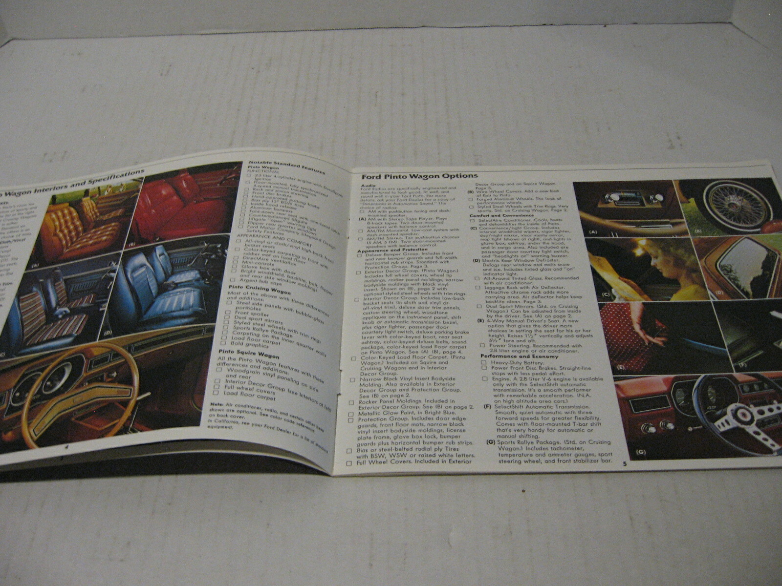 1977 Ford Station Wagons Pinto LTD II Club Car Dealer Sales Brochure Catalog