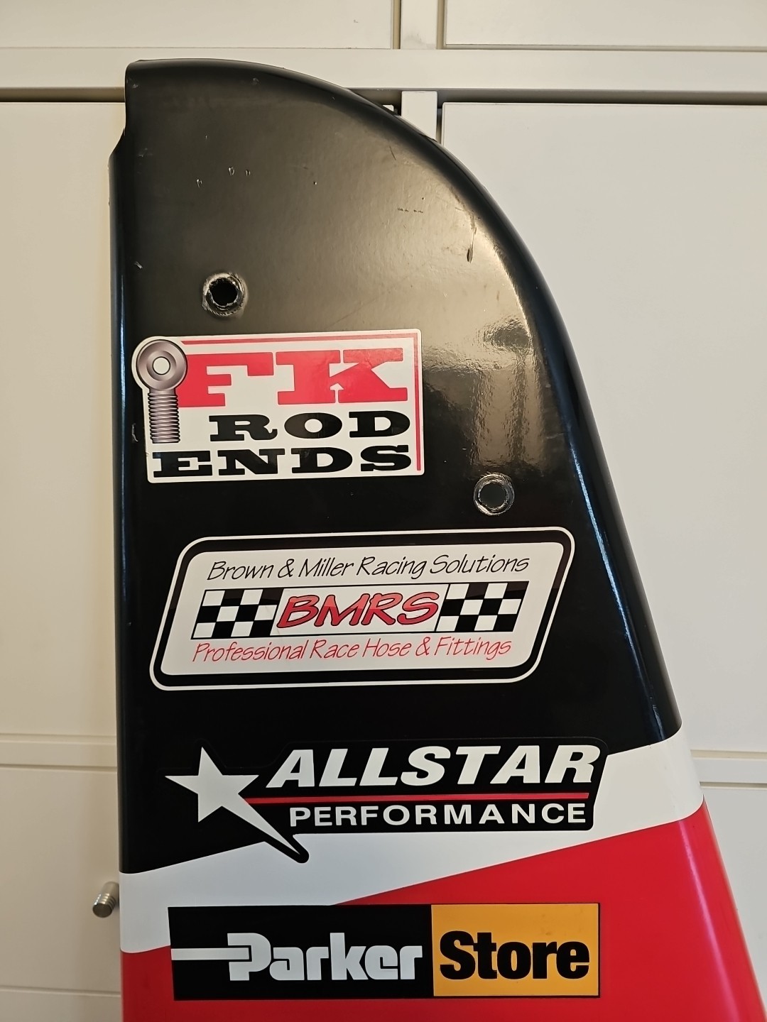 Signed Shane Stewart #2 Larson Marks Racing WoO Race Used Sprint Car Panel