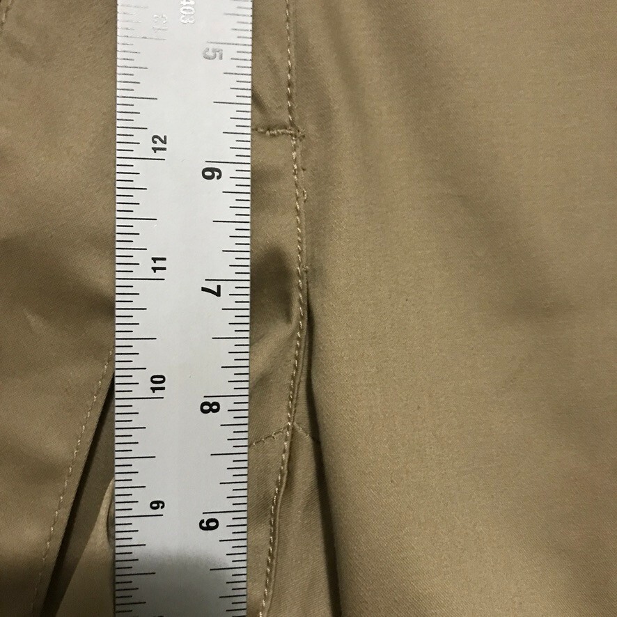 NYC Bermuda Shorts Women Size 2 Belted Cuffed Tan