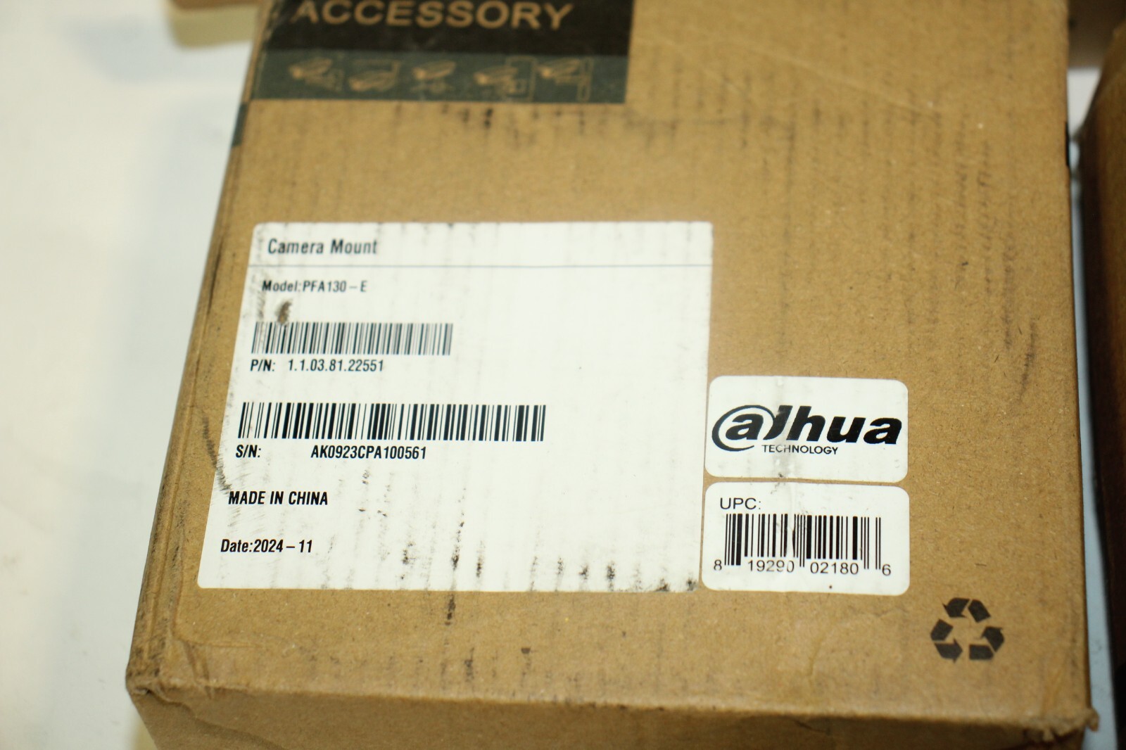 Lot of 5 Dalhua Camera Mount PFA130-E