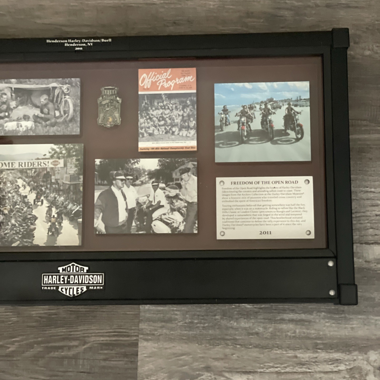 Harley Davidson Shadow Box Vintage Collector