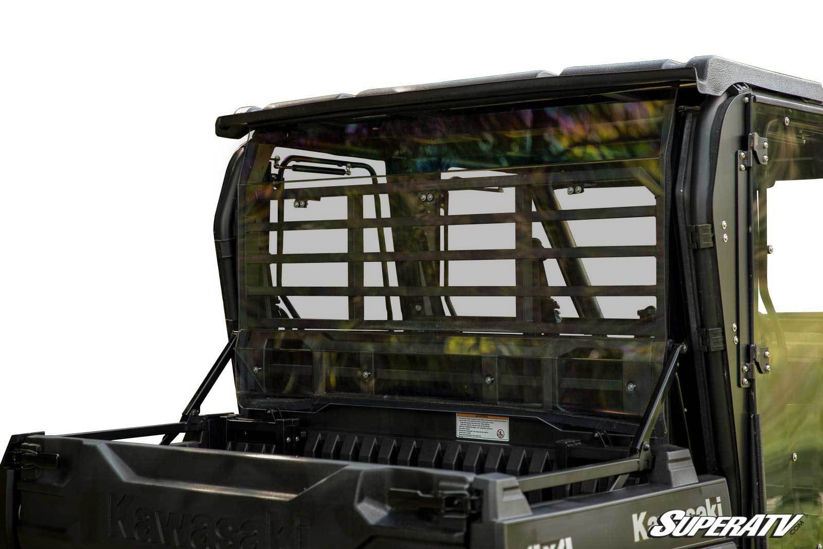 SuperATV Light Tint Rear Windshield for Kawasaki Mule Pro FXT / DXT (2015+)
