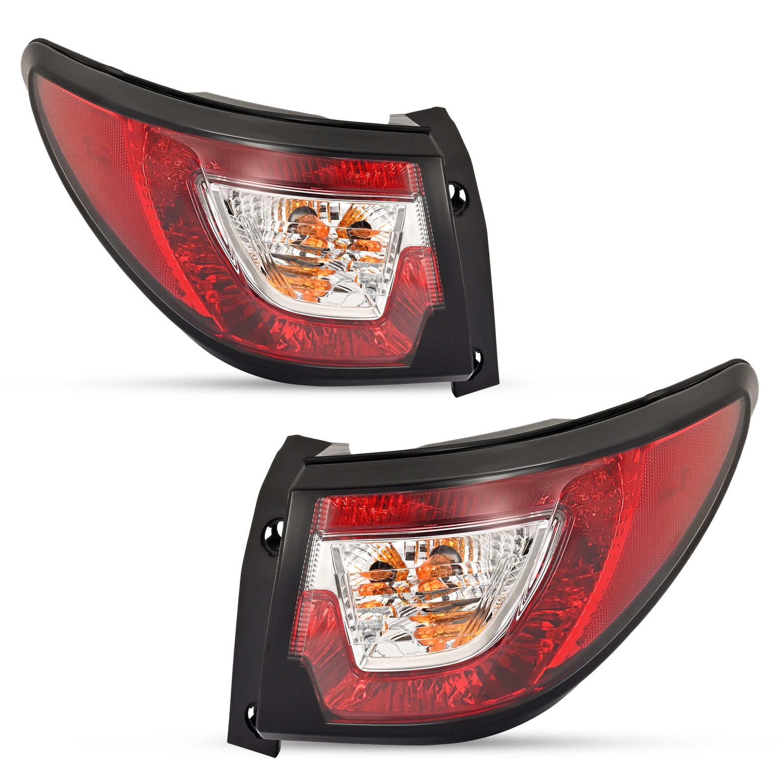 Red Tail Lights Lamps w/ Bulbs LH+RH For Chevy Traverse LS LT LTZ 2013-2017 DOT