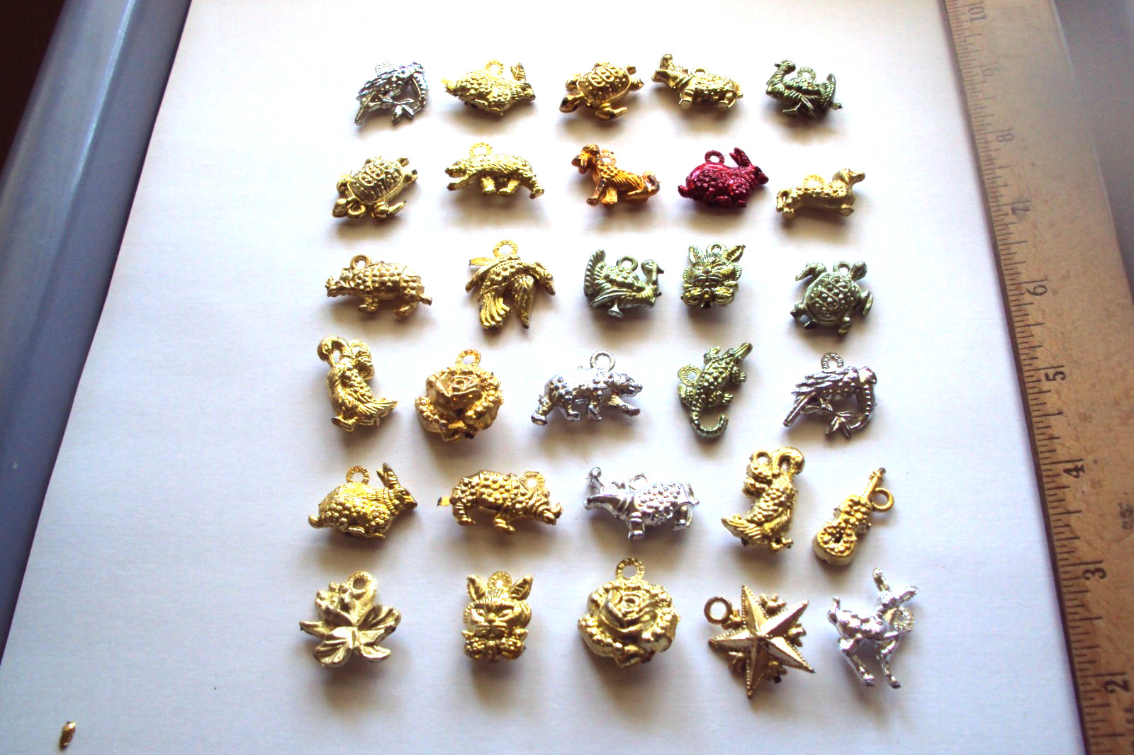 Vtg Gumball Charm Cracker Jack 60's HK LOT EPPY Charms Vending machine prize