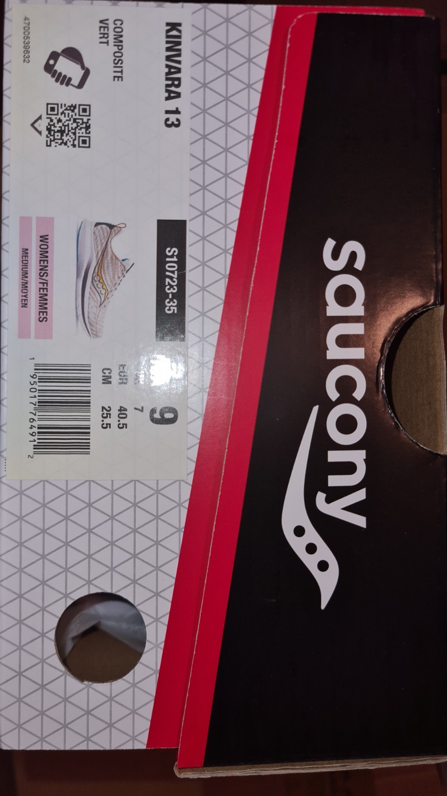 Saucony Kinvara 13 Women's Running Shoes Size 9 COMPOSITE/VERT Med/B