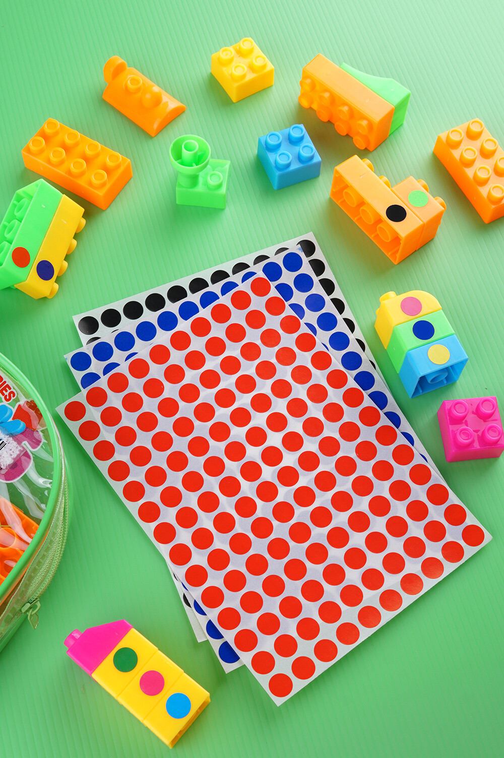 Color Coding Stickers 3/8" Rounded Labels Small Dots 0.375 Inch Circular 10mm