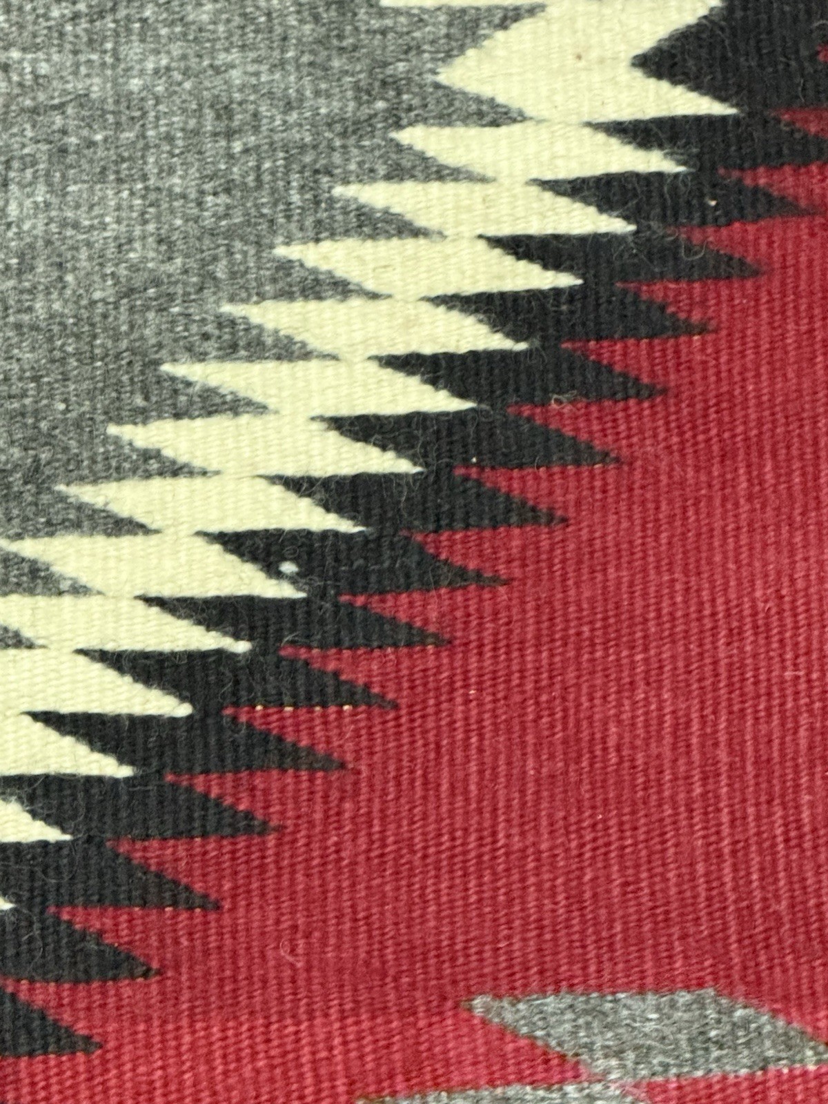 Large Near Mint Red Ganado Navajo Rug 75" x 45" #759