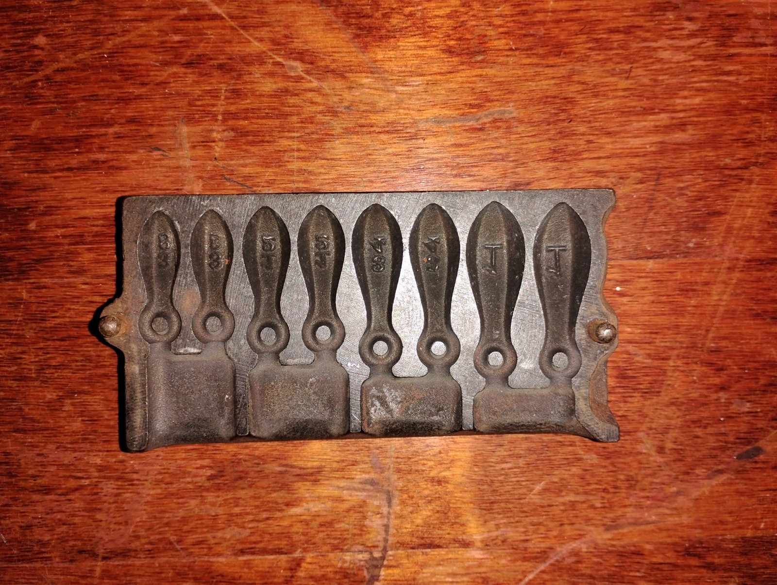 Reading Instrument Co. Cast Iron Stillwater Mold Sizes 3/8, 1/2, 3/4, and 1oz