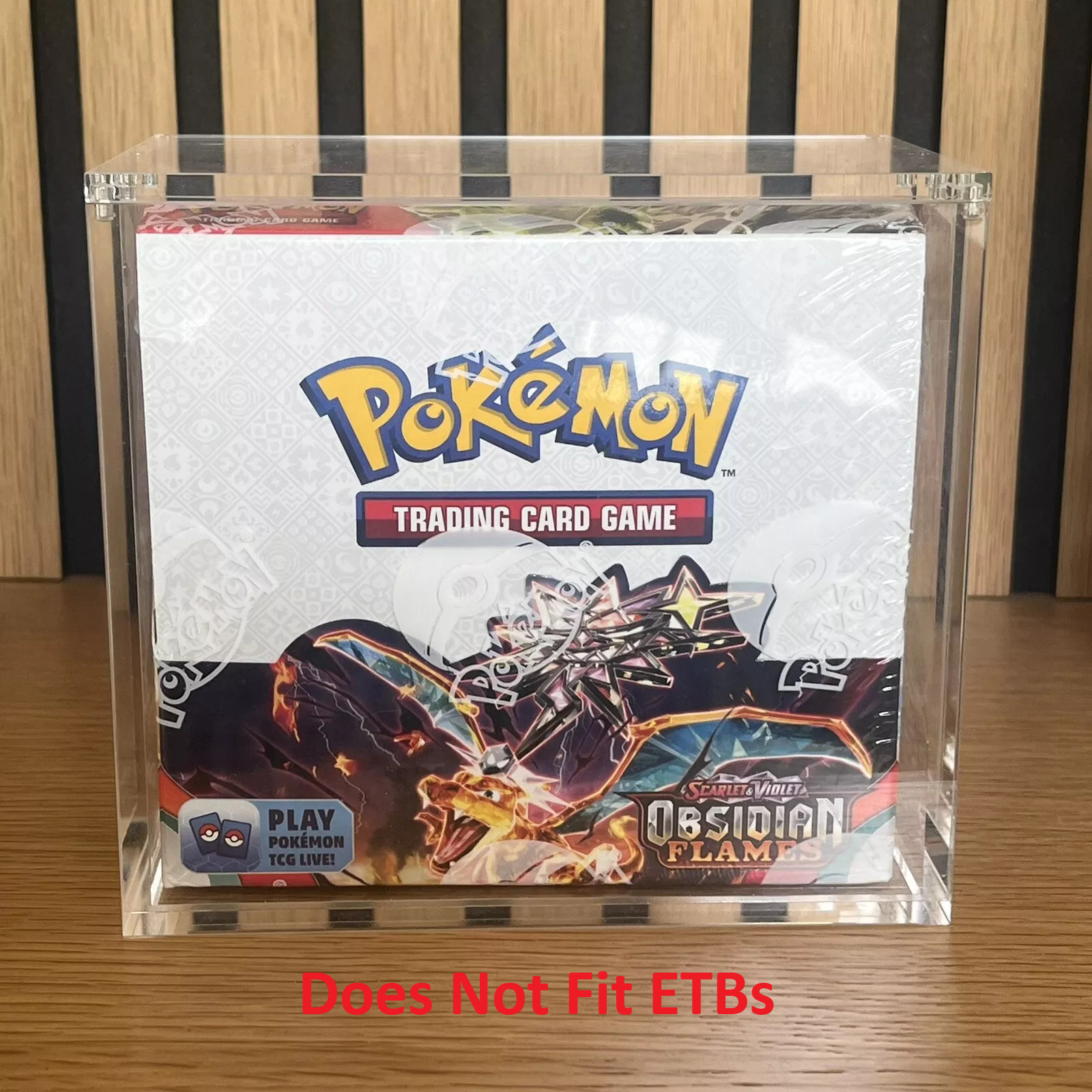 Pokemon Booster Box Acrylic Protective Display Case Magnetic 99% UV Rejection