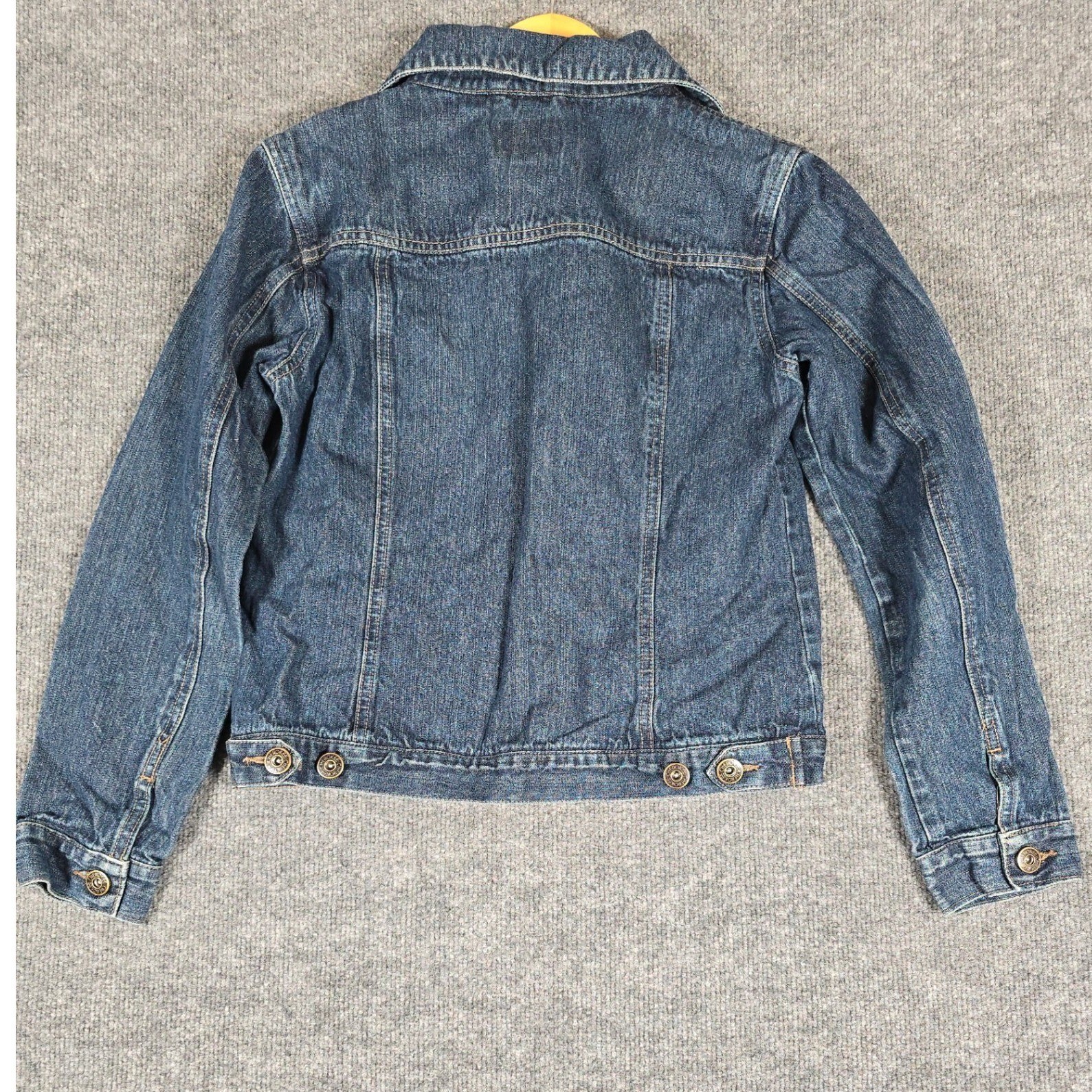 Cherokee Girls Denim Jacket Blue Button Front Trucker Style XL 14 16