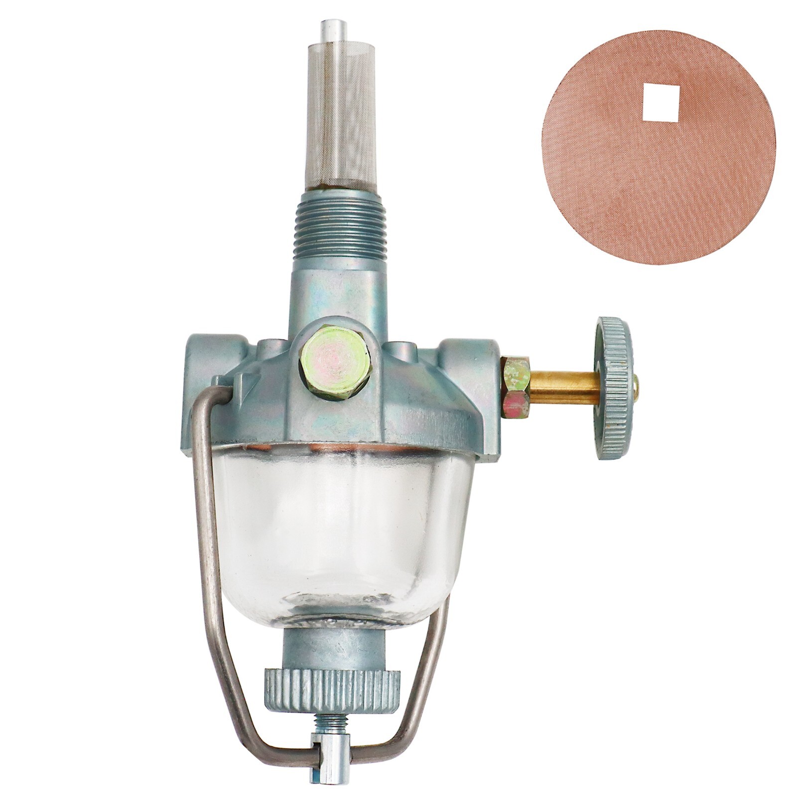 Fuel Sediment Bowl Gas w/ Shut Off For Ford NAA Jubilee 2N 8N 9N 2N9155B NAA9155