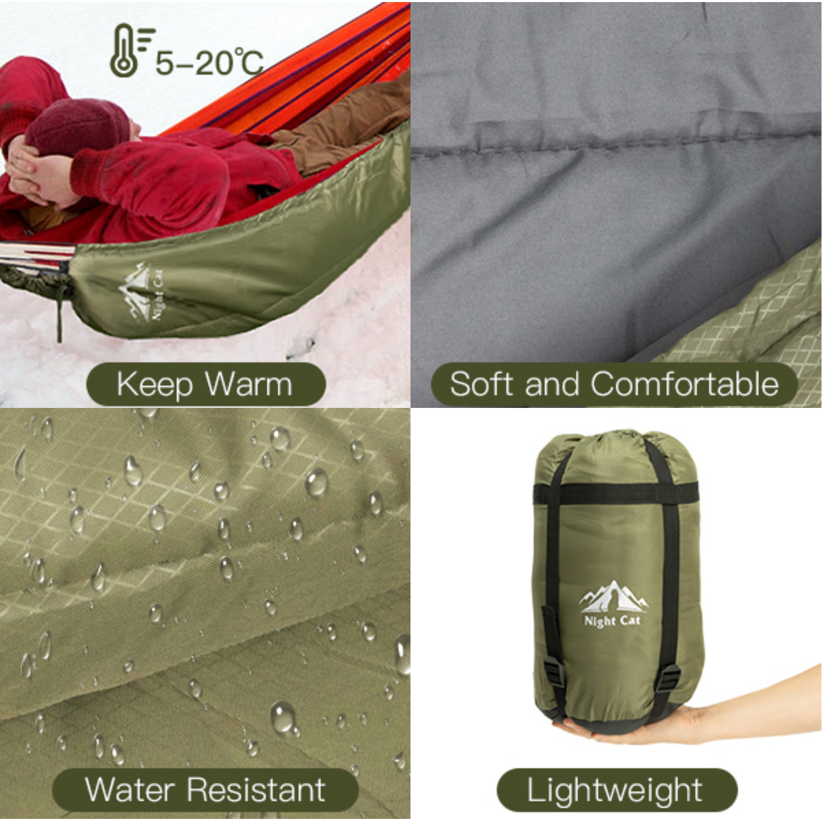 Full Length Hammock Underquilt Ultralight Camping Under Quilt