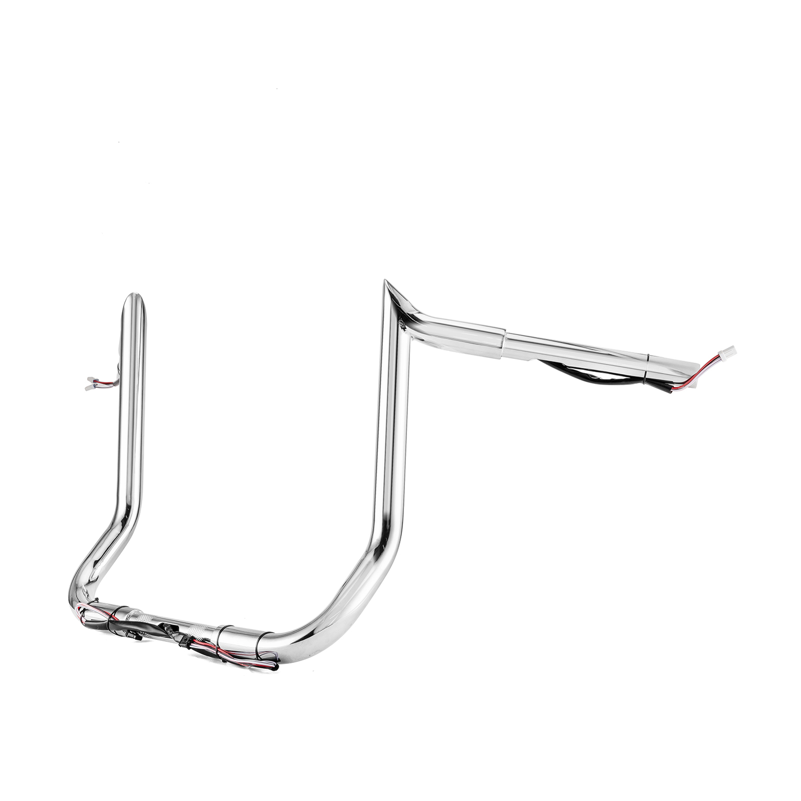 12" Rise PRE-WIRED Ape Hanger Handlebar For Harley Electra Glide Ultra Classic