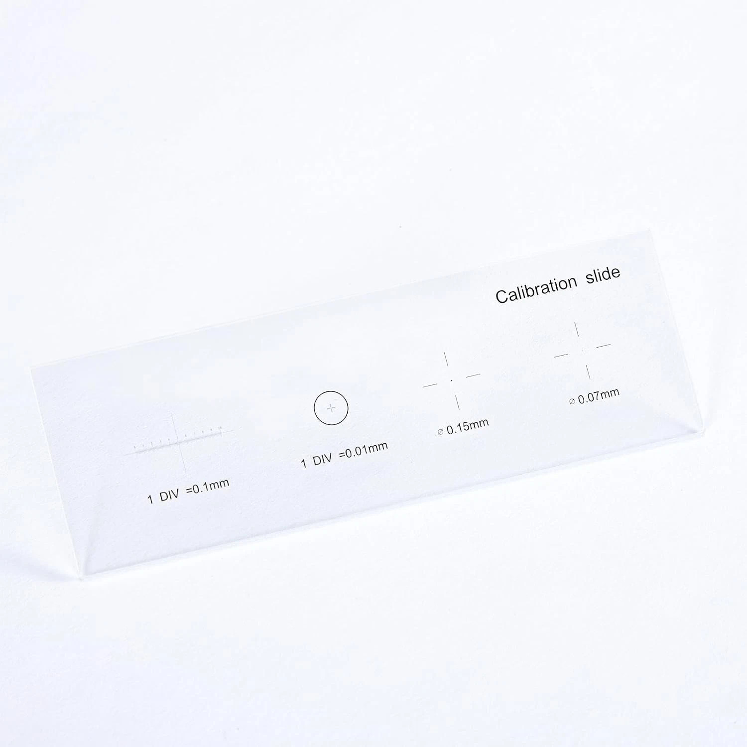 Microscope Stage Micrometer Calibration Slide 0.01mm with 4 Scales