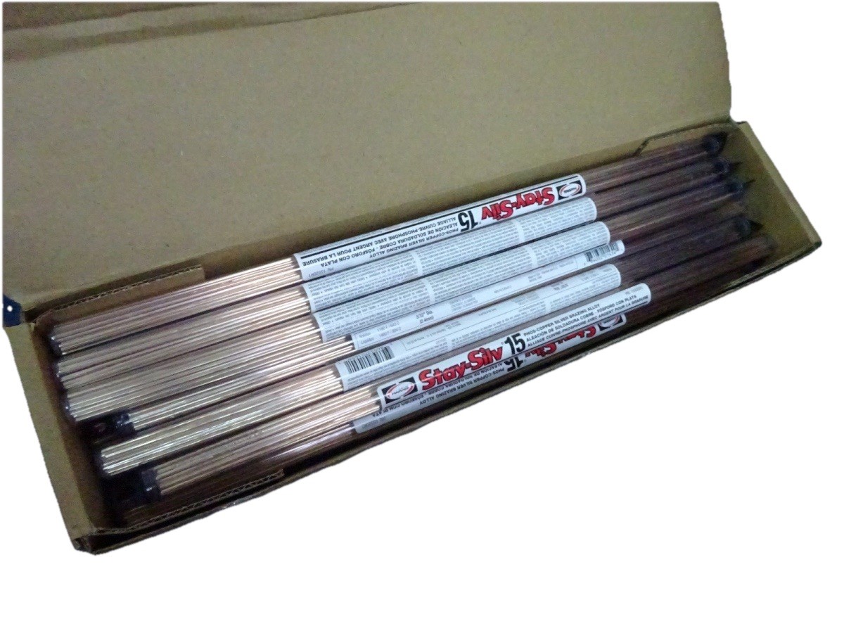 Harris Stay-Silv 15% Flat Brazing Rods (28 Sticks per Tube) .050” X 1/8” X 20”