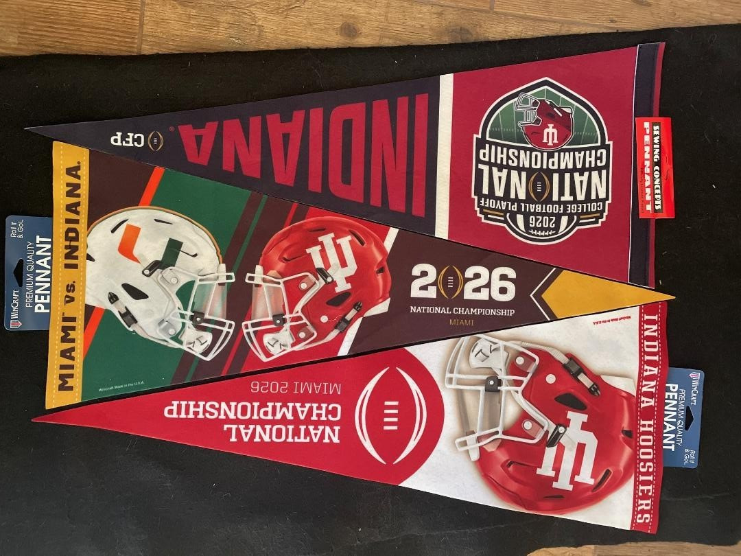 2026 CFP College Football Championship Indiana Hoosiers Three Pennant Package