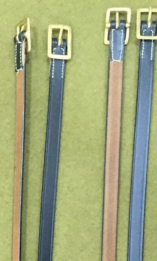 M1885 Leather Coat Straps for McClellan Cavalry Saddle - Set of 6