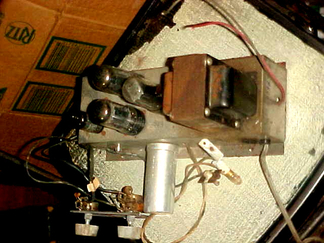 VINTAGE TUBE AMPLIFIER VOICE OF MUSIC P-P 6V6GT POWER TRANSFORMERED