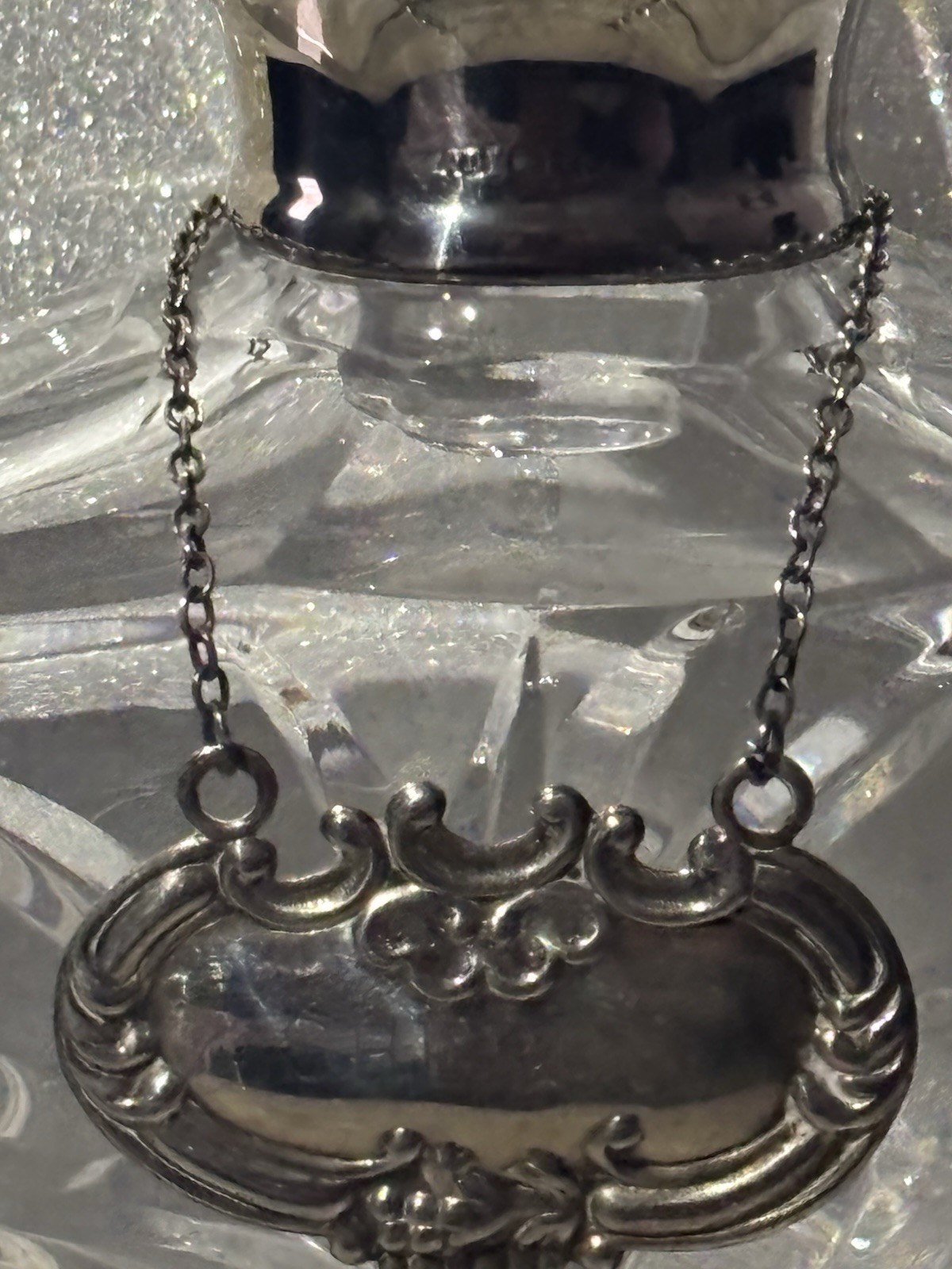 R&D, Sterling And Crystal Decanter By Robert’s&Dore From The Mid 20th Century ￼