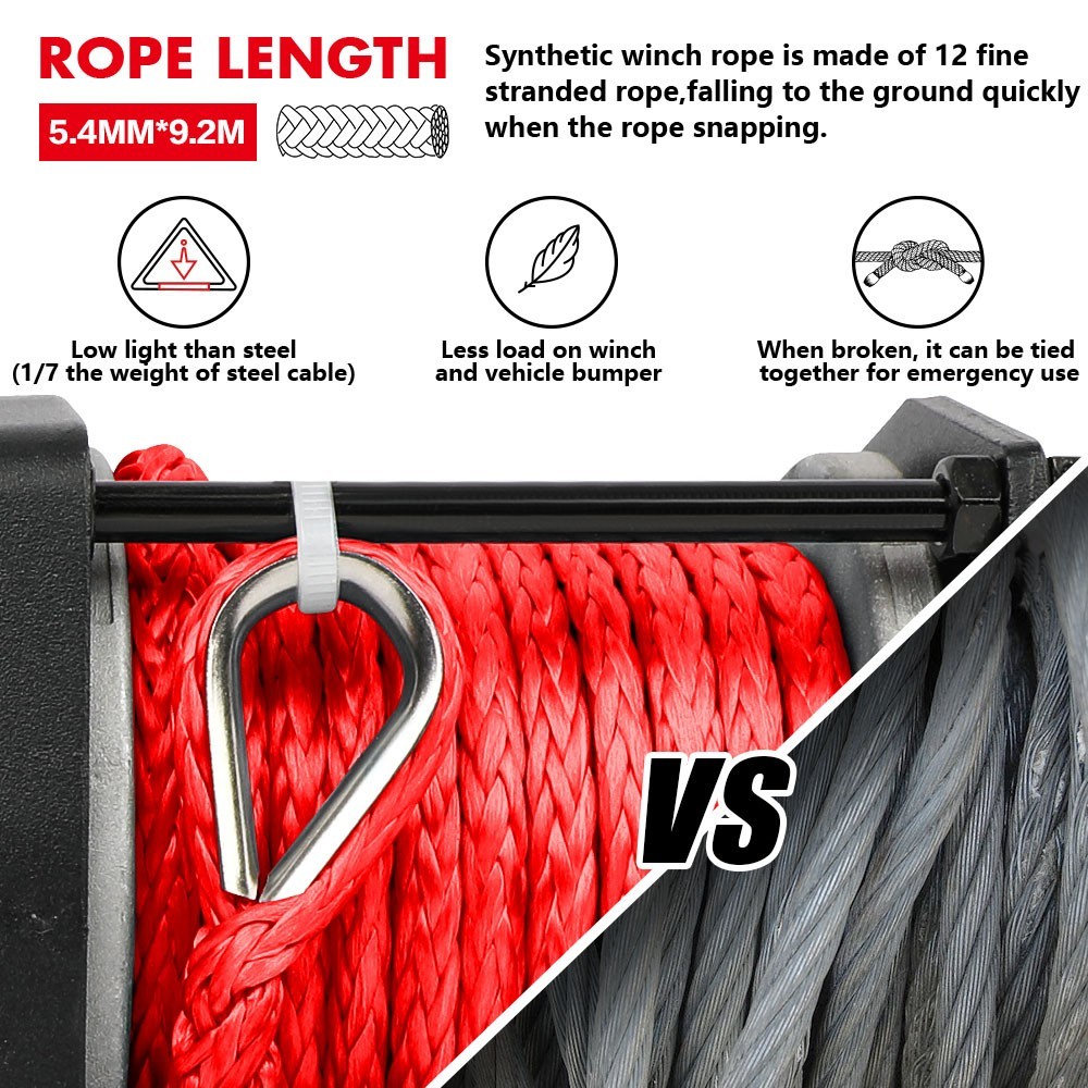 X-BULL Electric Winch 12V 3000LBS 4500LBS 6000LBS Wireless Remote ATV UTV 4WD