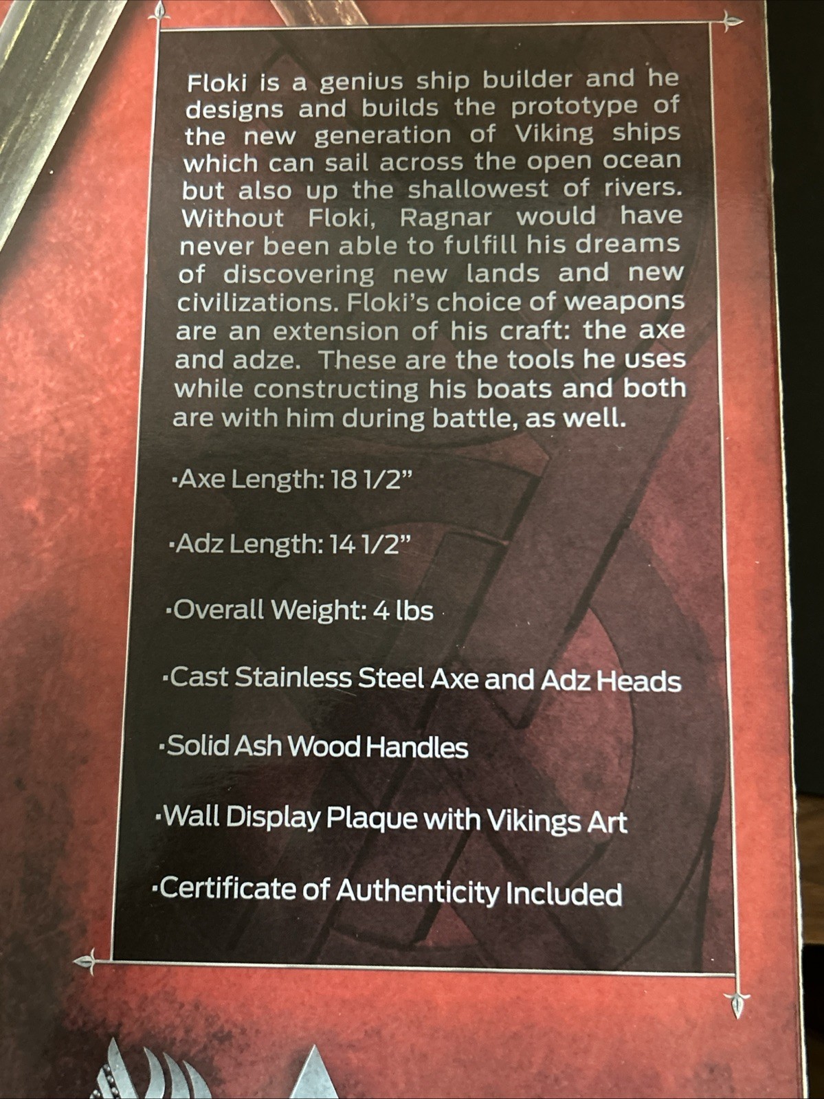 Shadow Cutlery AXE & ADZ Combo Replicas Fully Functional Viking Axes