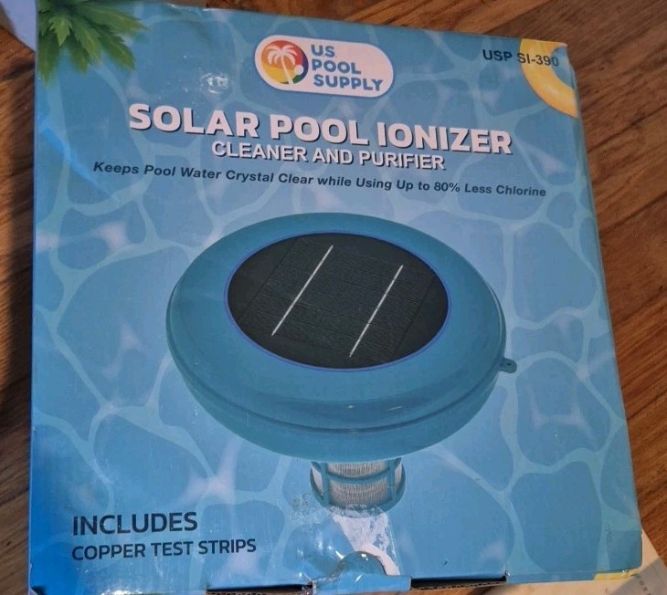 U.S. Pool Supply Solar Pool Ionizer Cleaner & Purifier - Copper