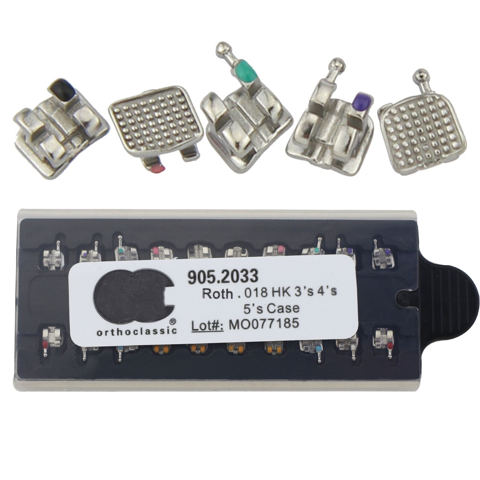 US Dental Brackets Orthodontic Metal Braces MIM Mini Roth MBT Slot 022 345 Hooks