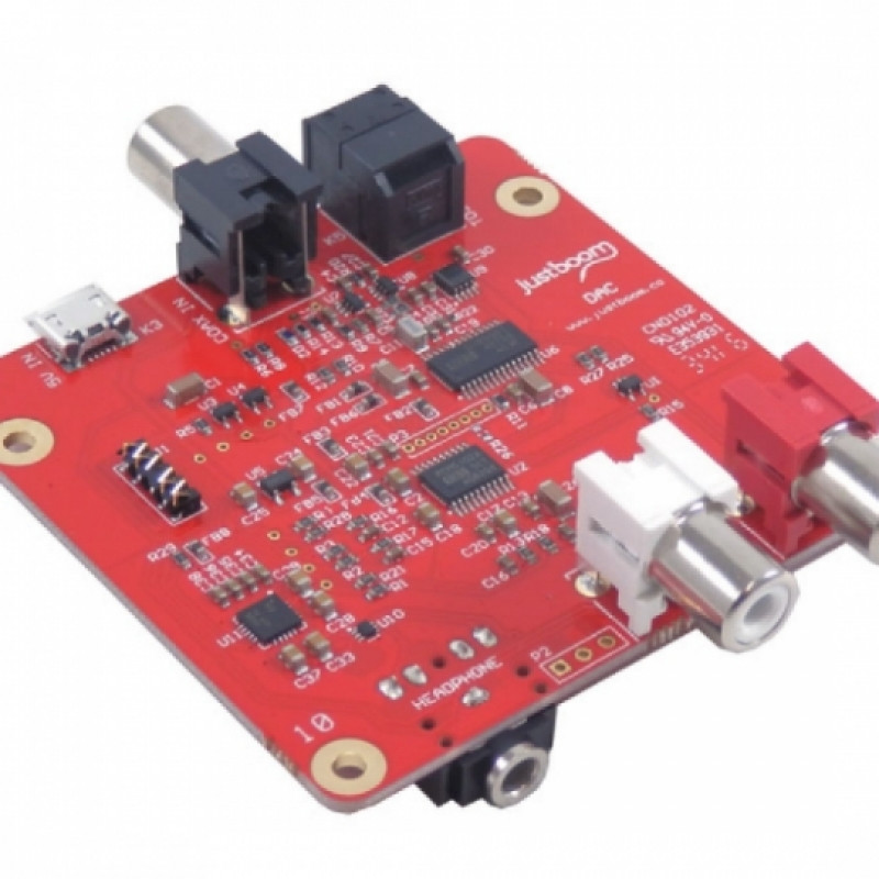 JustBoom DAC DAC Digital-to-Analog Converter for The Raspberry Pi